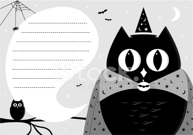 Halloween Wizard Owl Invite In Silhouette Stock Vector 626x440 Halloween Wizard Owl Invite In Silhouette Stock Vector