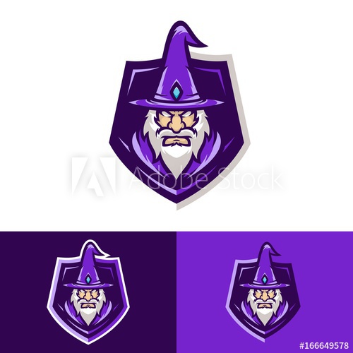 500x500 Wizard Vector Logo Illustration