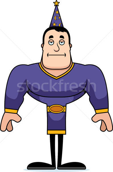 397x600 Cartoon Bored Wizard Vector Illustration Cory Thoman