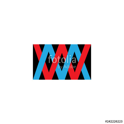 500x500 Letter Wm Logo Vector Stock Image And Royalty Free Vector