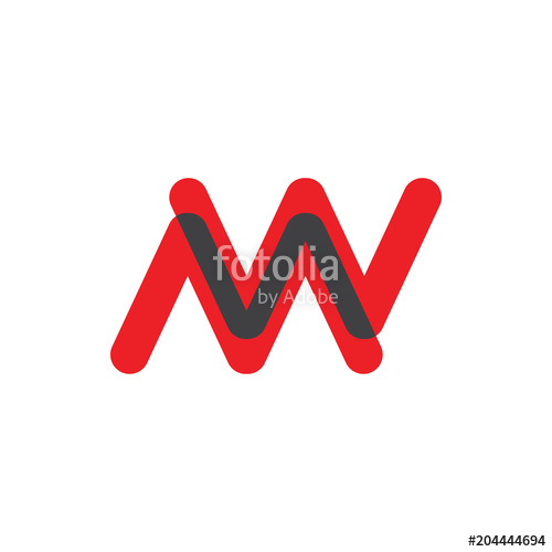 500x500 Mw Letter Logo, Wm Letter Logo Stock Image And Royalty Free