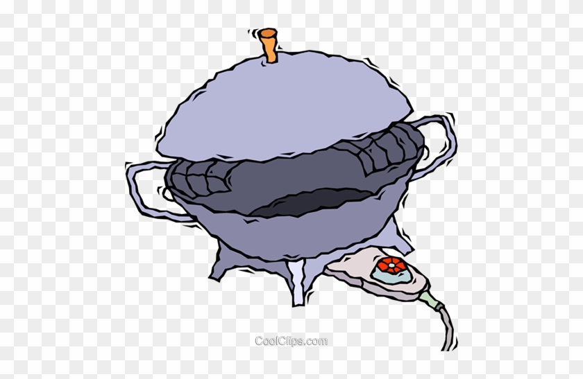 840x547 Electric Wok Royalty Free Vector Clip Art Illustration