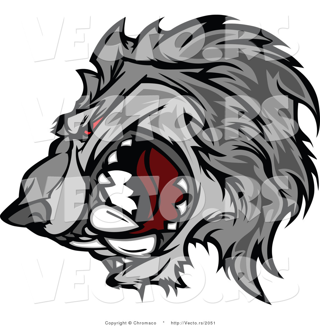 1024x1044 Vector Of A Competitive Gray Wolf Mascot Growling