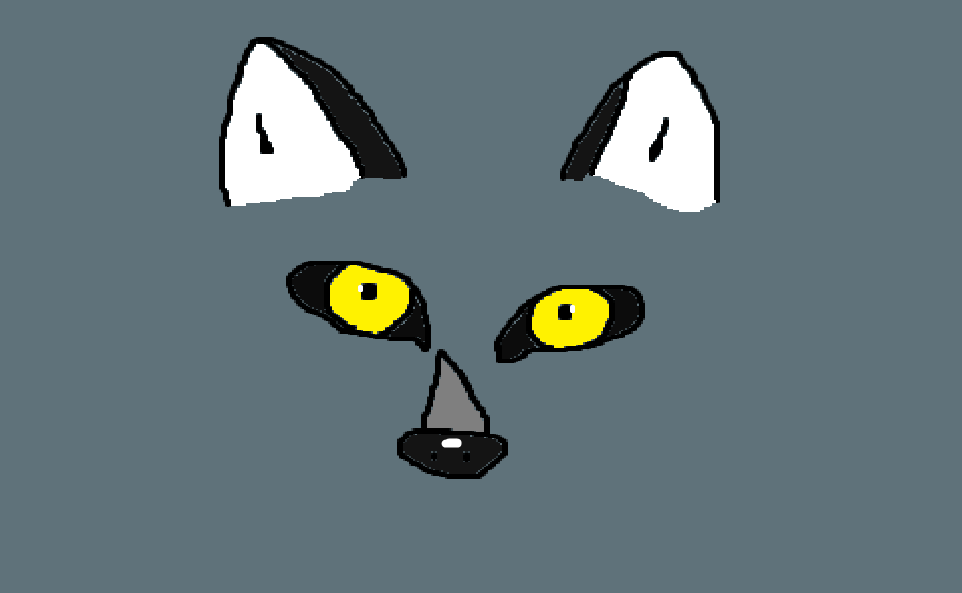 962x593 Cartoon Stock Vector Image, Wolf Face And Eyes