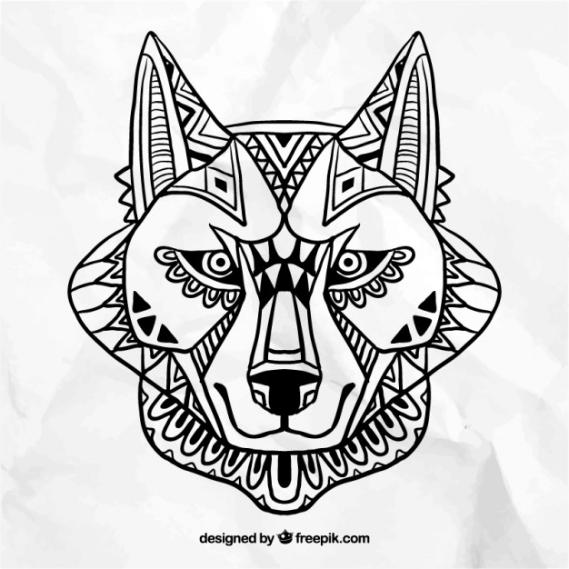 Abstract Wolf Face Vector Free Download 626x626 Abstract Wolf Face Vector Free Download