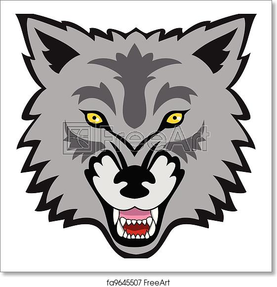 Free Art Print Of Wolf Face Vector Illustration Of Wolf Face 561x581 Free Art Print Of Wolf Face Vector Illustration Of Wolf Face