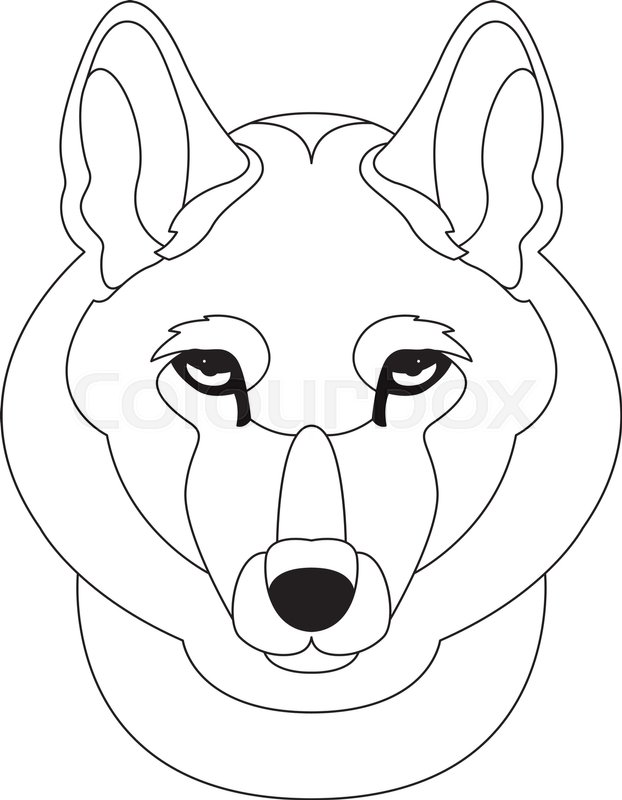 Wolf Face Head Vector Illustration Stock Vector Colourbox 622x800 Wolf Face Head Vector Illustration Stock Vector Colourbox