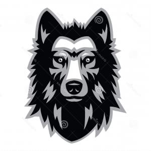 Wolf Bolt Emblem Mascot Head Silhouette Sport Logotype Template 300x300 Wolf Bolt Emblem Mascot Head Silhouette Sport Logotype Template