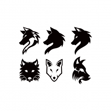 Wolf Head Silhouette Vector at Vectorified.com | Collection of Wolf ...