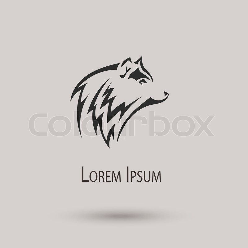 Silhouette Of A Wolf Head Vector Stock Vector Colourbox 800x800 Silhouette Of A Wolf Head Vector Stock Vector Colourbox