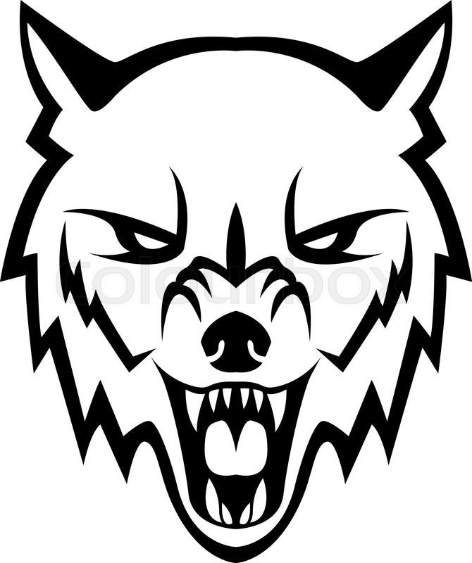 Wolf Head Illustration Design Stock Vector Colourbox 670x800 Wolf Head Illustration Design Stock Vector Colourbox