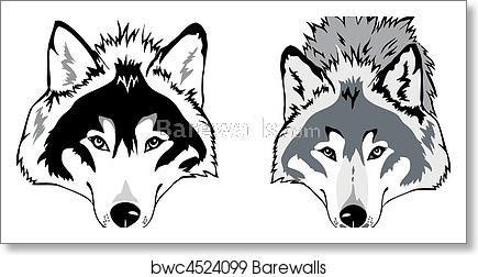 Wolf Head Vector, Art Print Barewalls Posters Prints 435x252 Wolf Head Vector, Art Print Barewalls Posters Prints