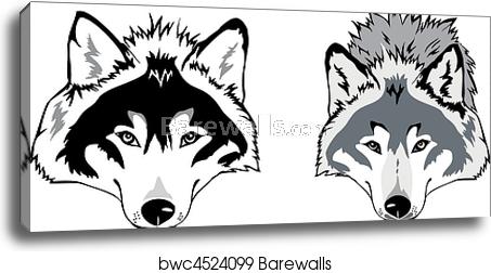 Wolf Head Vector, Canvas Print Barewalls Posters Prints 453x252 Wolf Head Vector, Canvas Print Barewalls Posters Prints