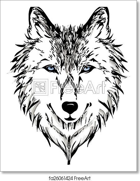 Free Art Print Of Wolf Wolf Head Vector Graphic Freeart 450x580 Free Art Print Of Wolf Wolf Head Vector Graphic Freeart