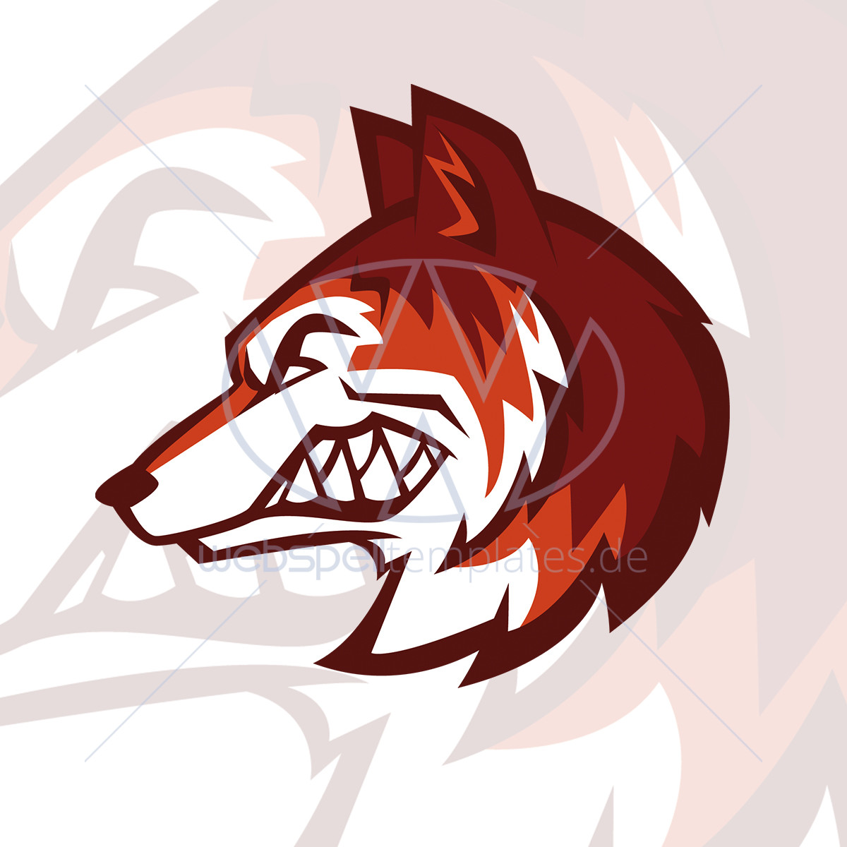 1200x1200 Webspell Templatesvector Wolf Clan Logo