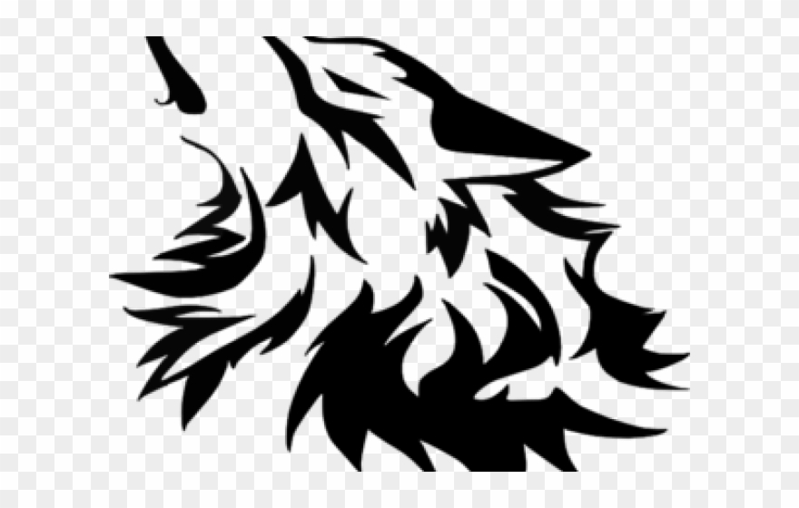 880x560 Wolf Clipart Vector
