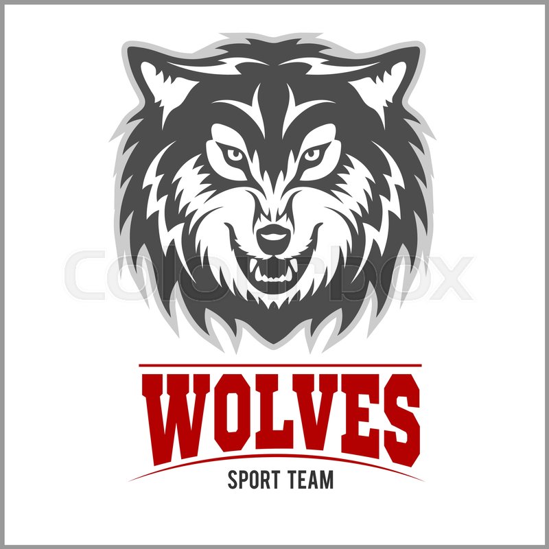 800x800 Wolf Logo For A Sport Team Isolated On Stock Vector Colourbox
