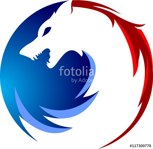 500x490 Circular Of Wolf Logo Stock Image And Royalty Free Vector