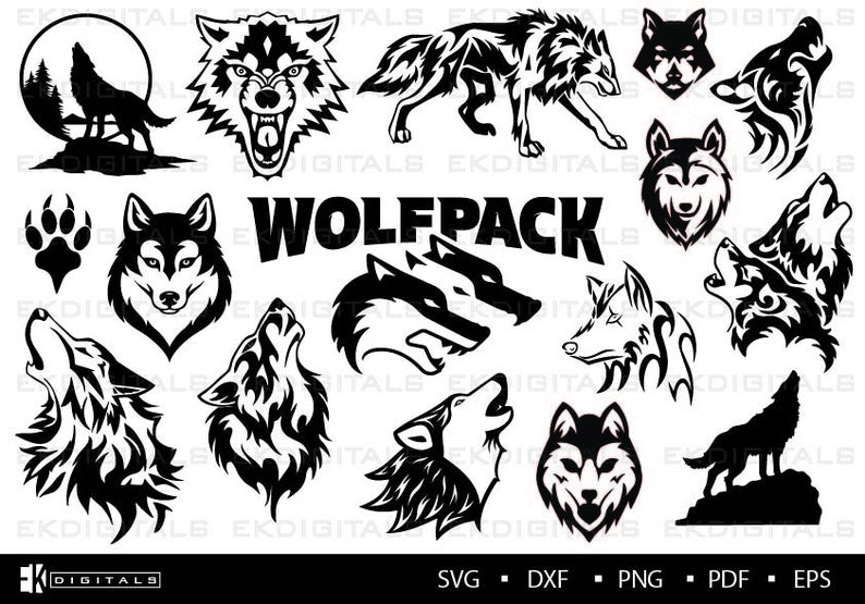Free Wolf Pack Svg - 145+ SVG PNG EPS DXF File