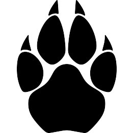 Wolf Paw Print Vector