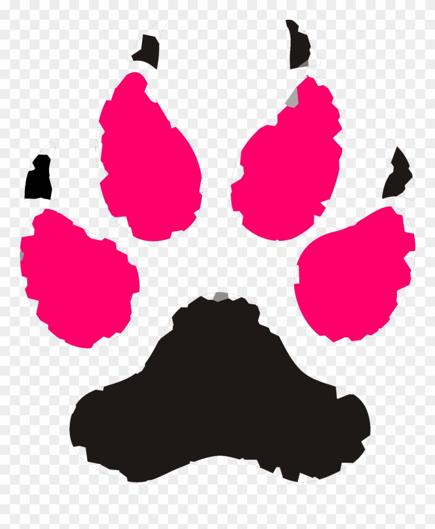880x1070 Paws Vector Clip Art Wolf Paw Print Clip Art