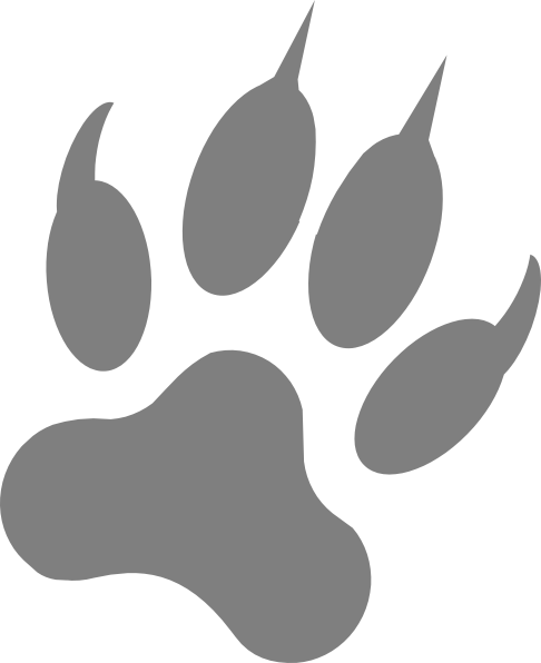 486x596 Wolf Paw Print Vector