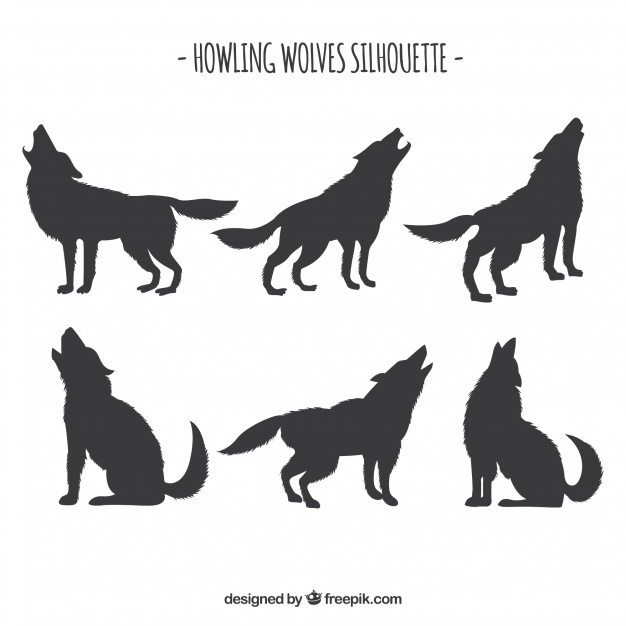 Wolf Silhouette Vector at Vectorified.com | Collection of Wolf ...