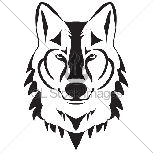 Vector Wolf Silhouette Gl Stock Images 500x500 Vector Wolf Silhouette Gl Stock Images