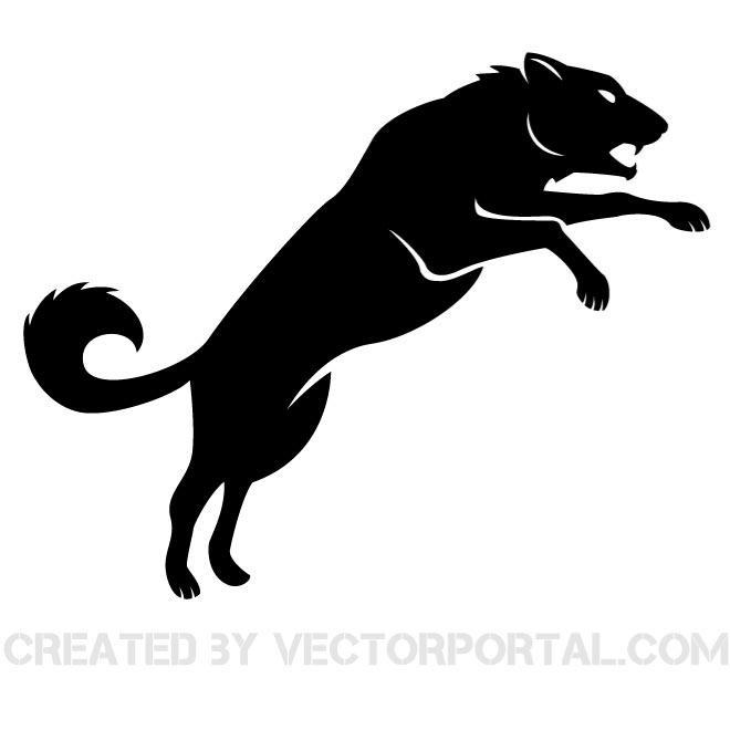 Wolf Silhouette Free Vector 660x660 Wolf Silhouette Free Vector