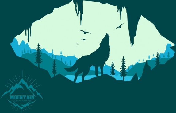 Wolf Free Vector Download 574x368 Wolf Free Vector Download