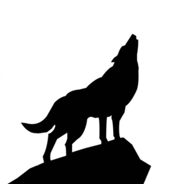 Free Clip Art Wolves Wolf Silhouette Image 599x600 Free Clip Art Wolves Wolf Silhouette Image