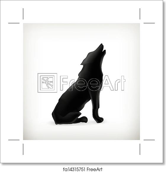 Free Art Print Of Wolf Silhouette, Vector Freeart 561x581 Free Art Print Of Wolf Silhouette, Vector Freeart