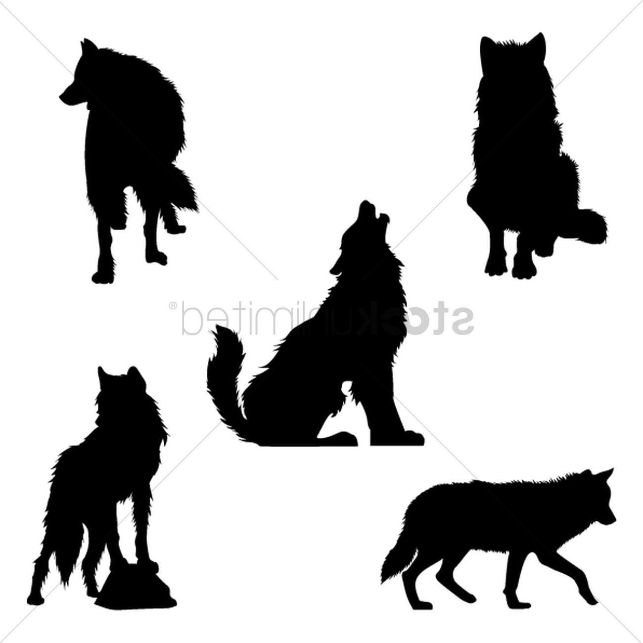 Wolf Silhouette Vector at Vectorified.com | Collection of Wolf ...