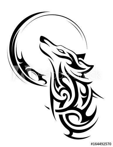 Tribal Wolf Tattoo 386x500 Tribal Wolf Tattoo