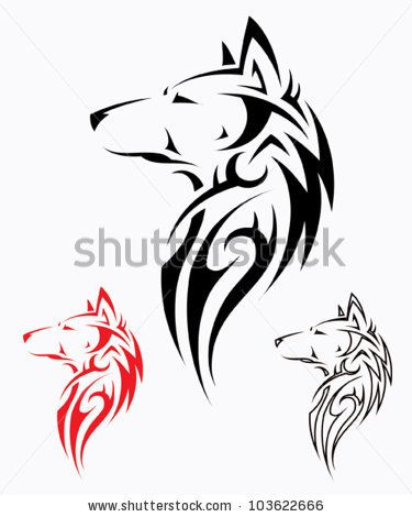 Tribal Wolf Tattoo 375x470 Tribal Wolf Tattoo