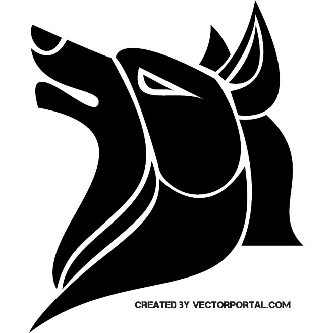 Wolf Tattoo Free Vector 660x660 Wolf Tattoo Free Vector