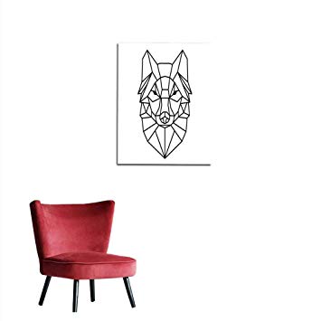 Longbuyer Wallpaper Modern Geometry Wolf Design Tattoo 355x355 Longbuyer Wallpaper Modern Geometry Wolf Design Tattoo