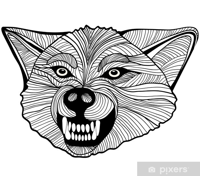 700x616 Wild Wolf Vector Graphics Poster We Live To Change