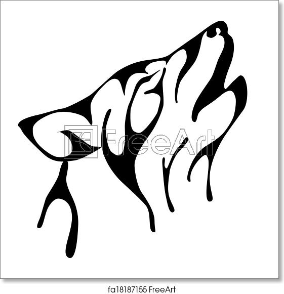 Free Art Print Of Howling Wolf Vector Illustration Howling Wolf 561x581 Free Art Print Of Howling Wolf Vector Illustration Howling Wolf