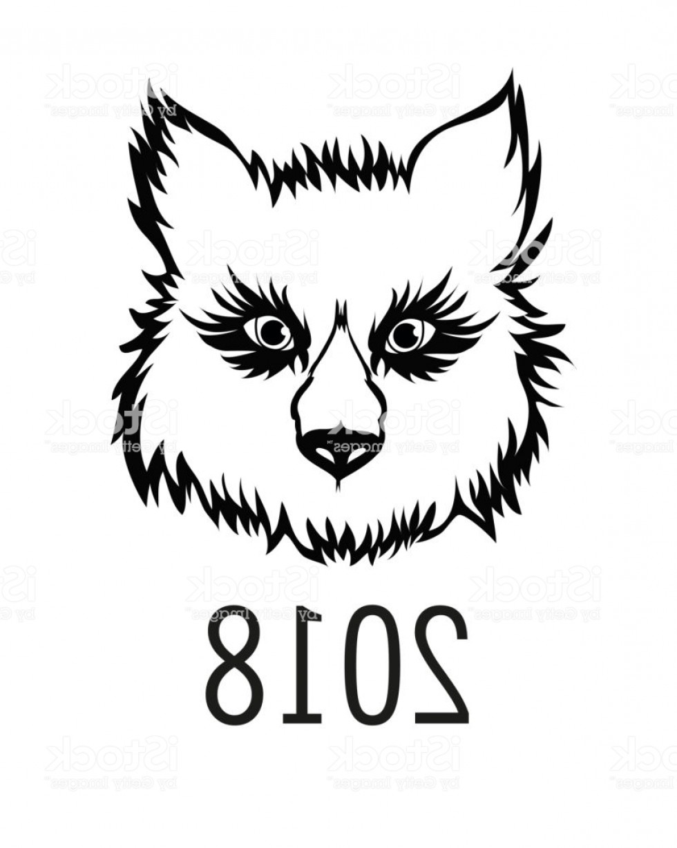 Head Of A Dog Or A Wolf Vector Symbol Of The Year New Year Graphic 980x1228 Head Of A Dog Or A Wolf Vector Symbol Of The Year New Year Graphic