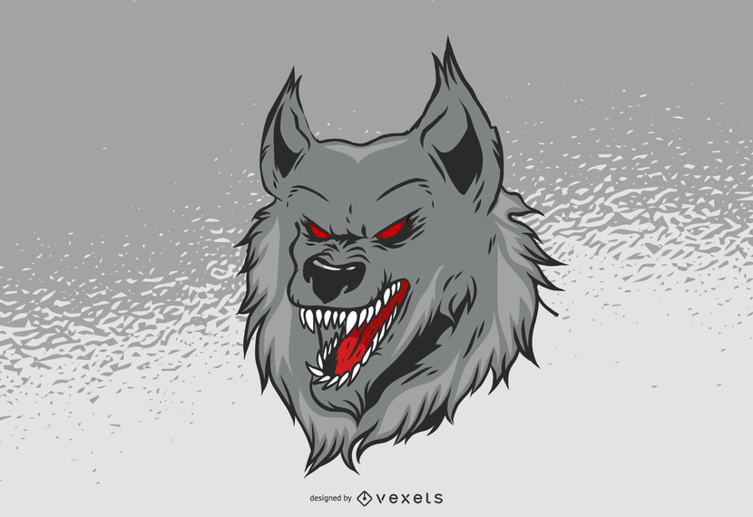 Free Hellhound Wolf Vector 830x570 Free Hellhound Wolf Vector