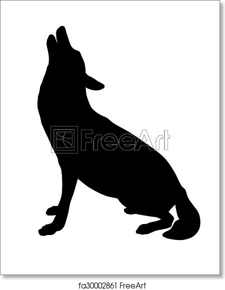 Free Art Print Of Wolf Vector Illustration Of Wolf Silhouette 450x580 Free Art Print Of Wolf Vector Illustration Of Wolf Silhouette