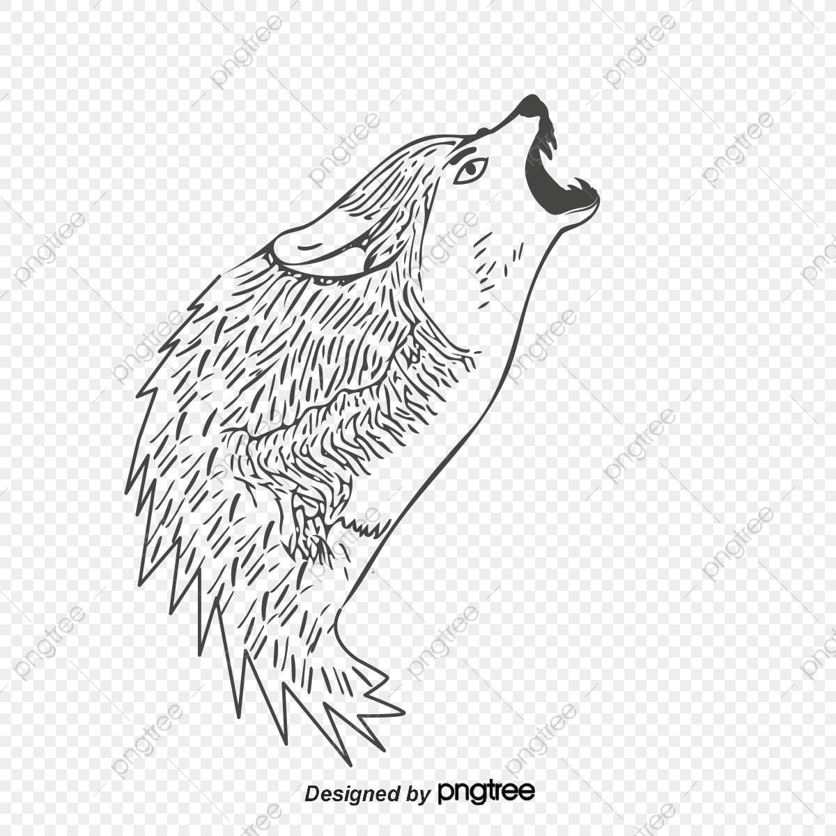 Wolf Vector, Stick Figure, Pencil Drawing Png And Vector 1200x1200 Wolf Vector, Stick Figure, Pencil Drawing Png And Vector