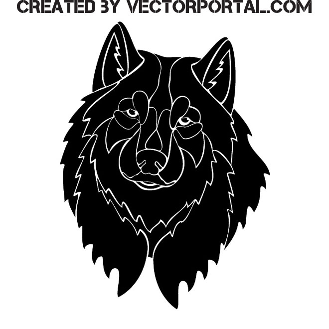 Black Wolf Image Free Vector 660x660 Black Wolf Image Free Vector