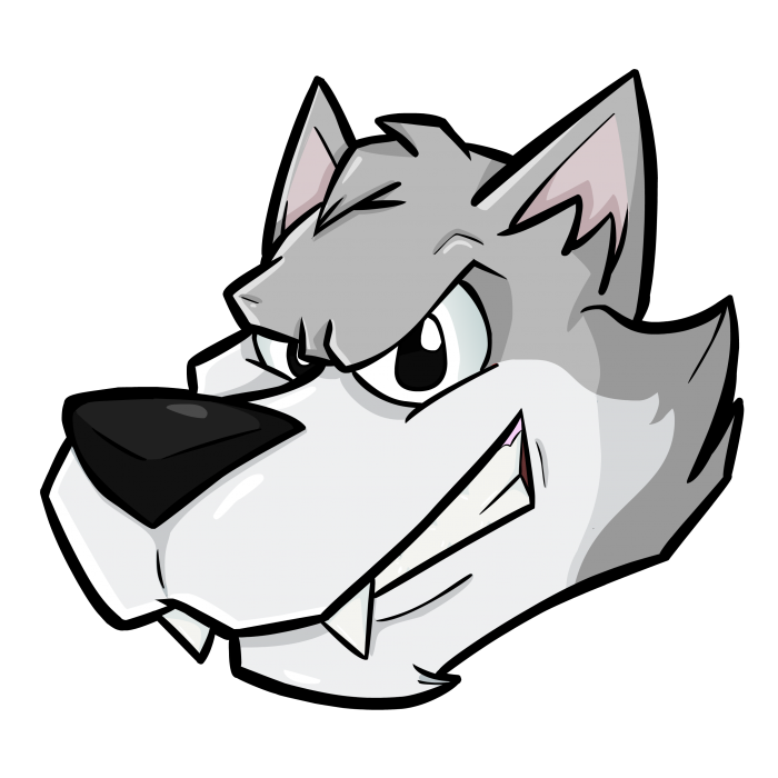 700x700 Wolf Cartoon Png Vector, Clipart