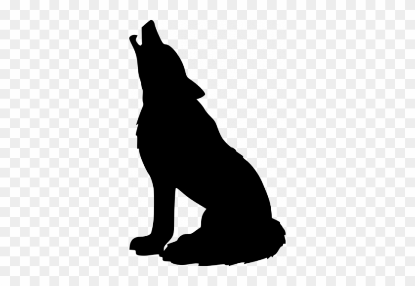 840x580 Wolf Silhouette Vector Image