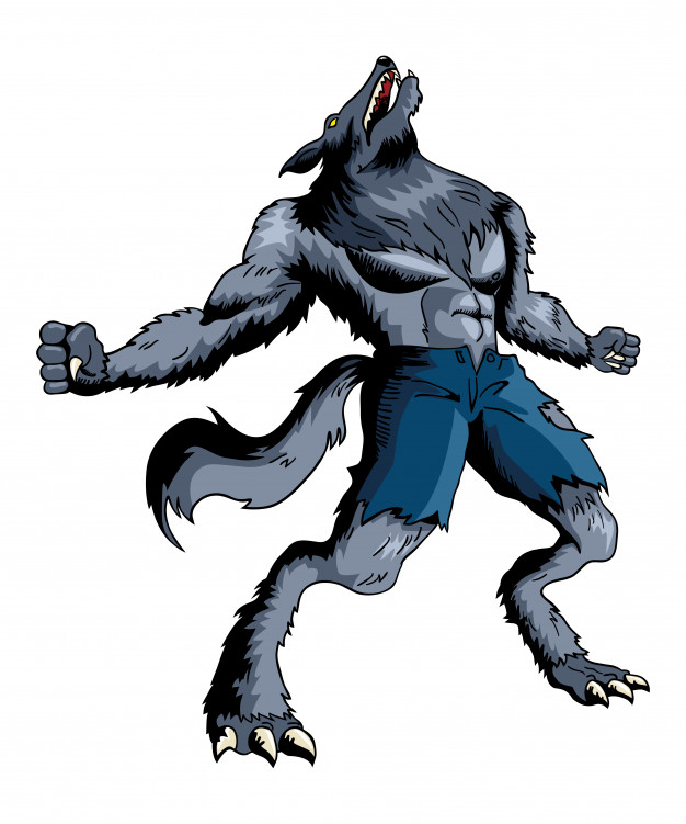 626x751 Werewolf Vector Premium Download