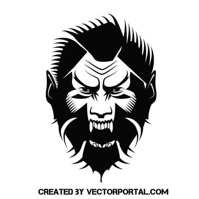 660x660 Wolfman Vector Image