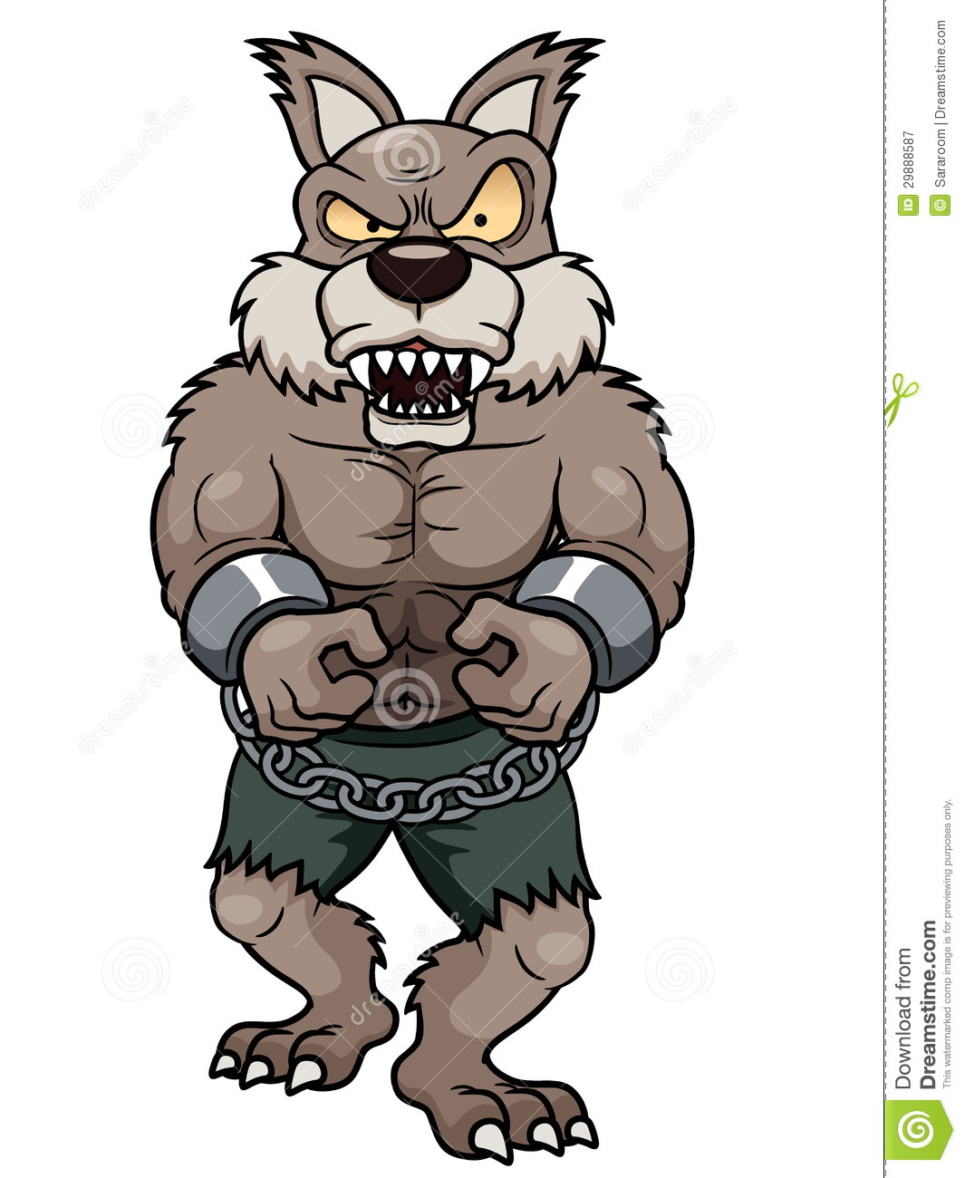 1065x1300 Cute Halloween Warewolf Clipart