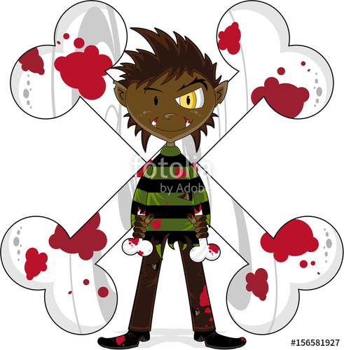 491x500 Cute Halloween Werewolf